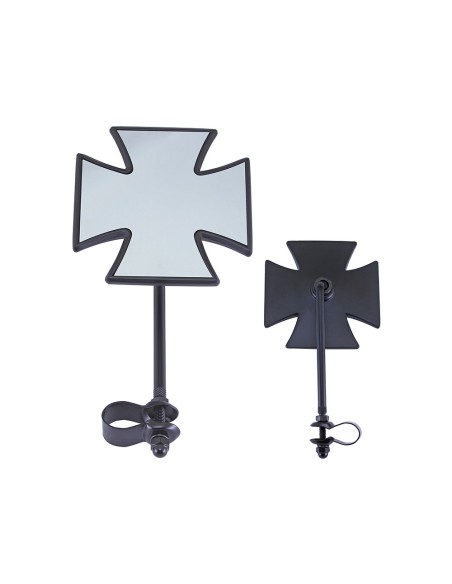 Alloy Iron Cross Mirror Black.